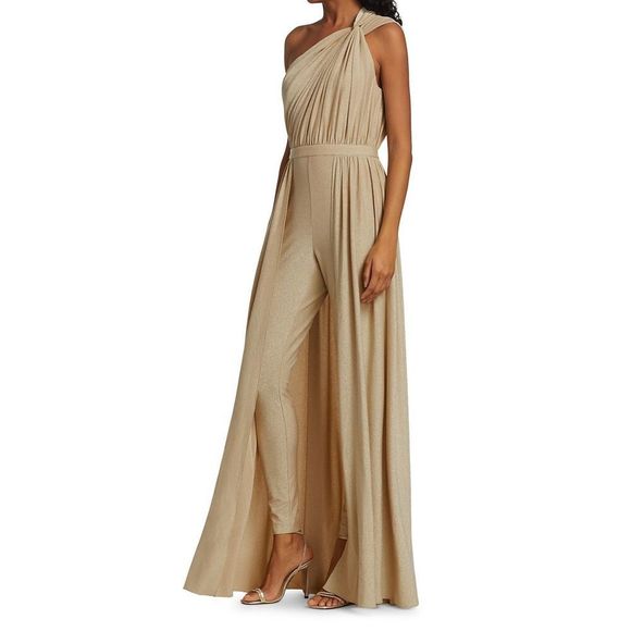 HalstonIra Twist-Neck Jumpsuit